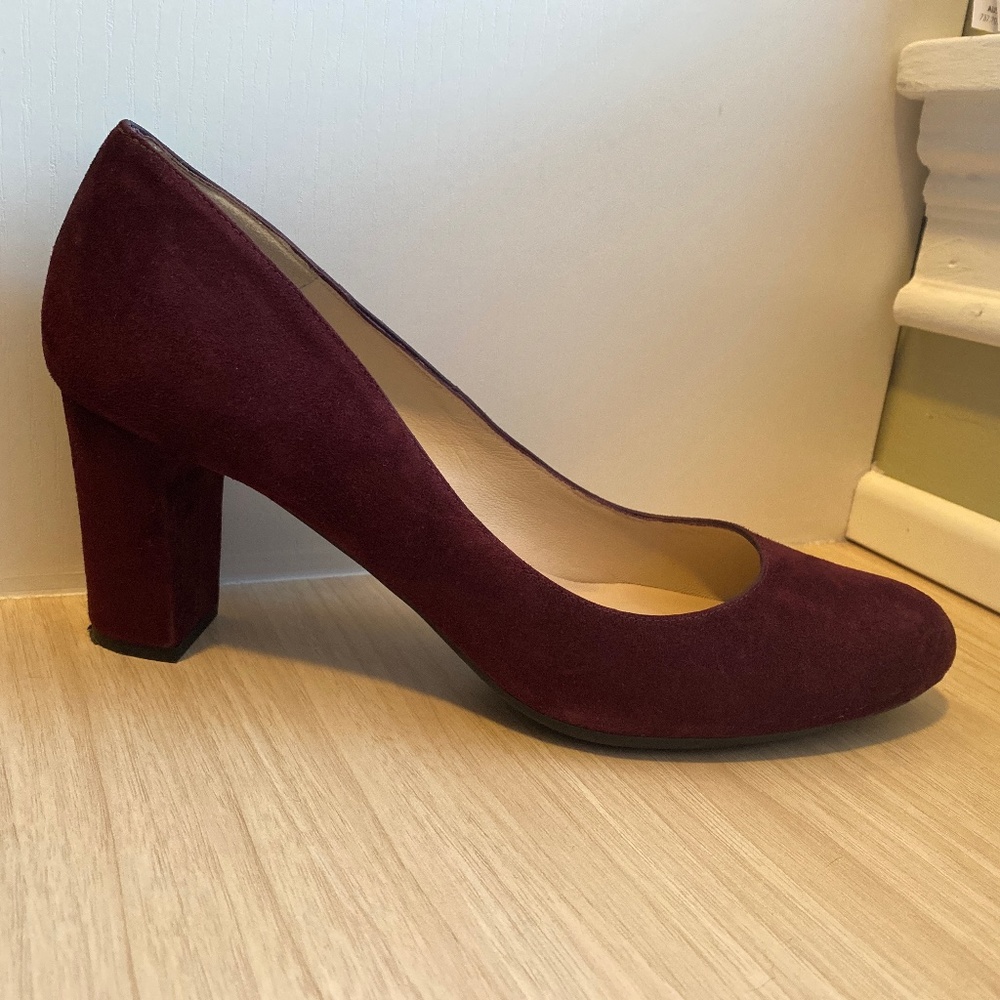 LK Bennett Suede Burgundy Pumps